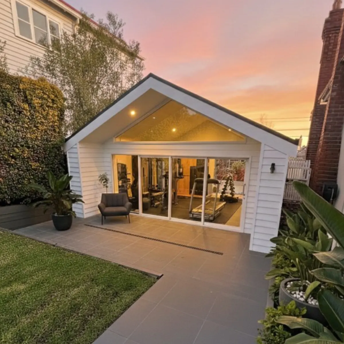 Backyard gym extension, Brisbane
