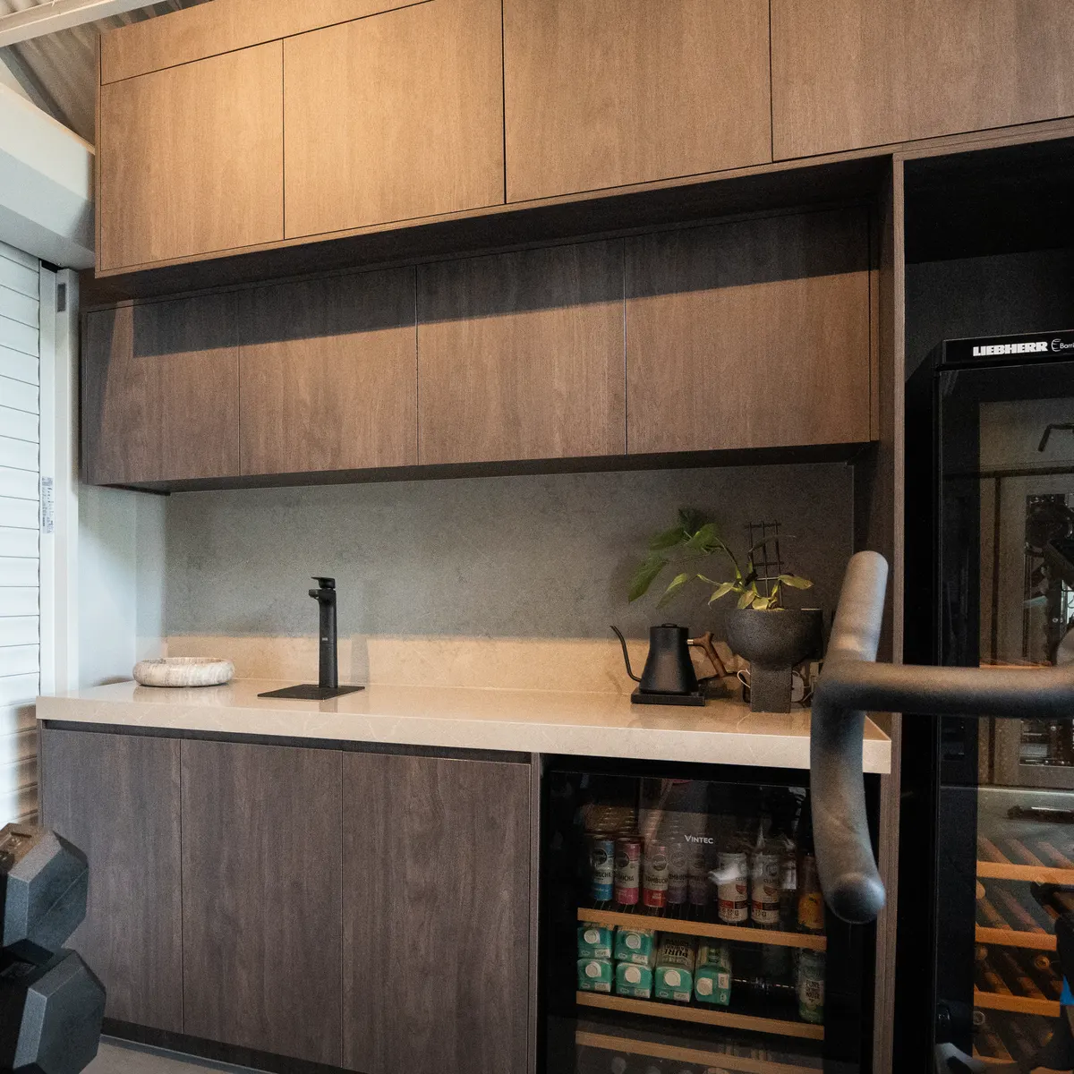 Custom fitness centre joinery, Burleigh Heads